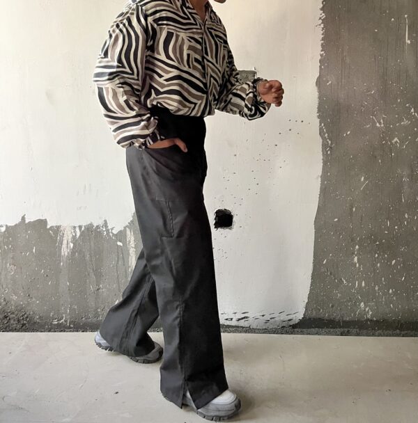 Matte utility slit cut pants - Image 7