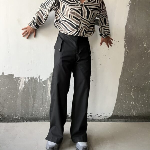 Matte utility slit cut pants - Image 9