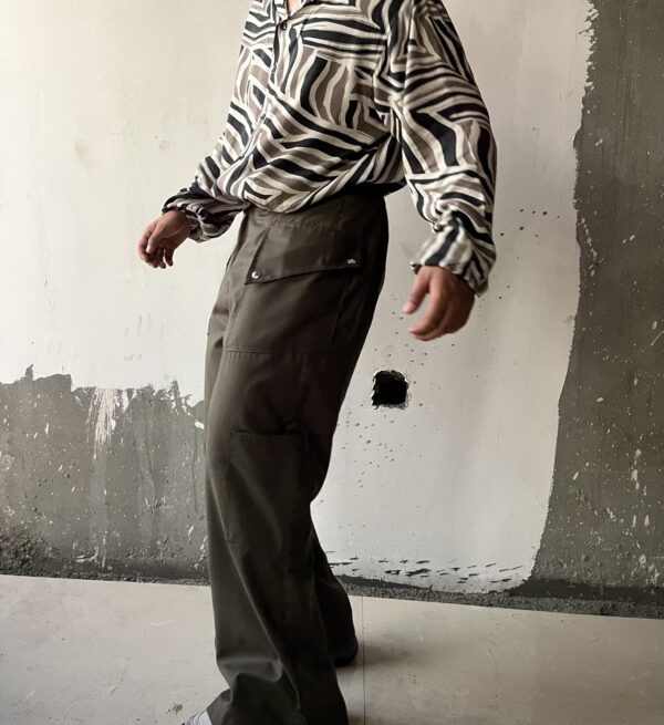 Matte utility slit cut pants - Image 3