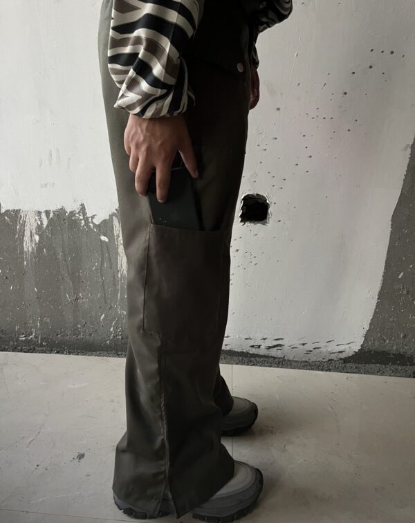 Matte utility slit cut pants - Image 5
