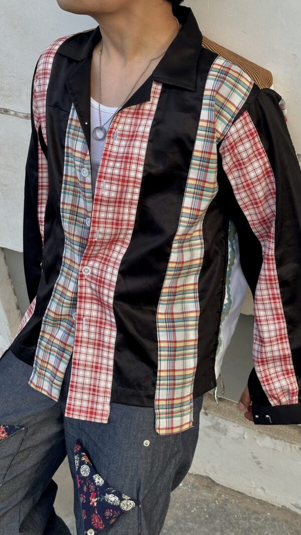 Flannel upcyled poplin shirts - Image 6