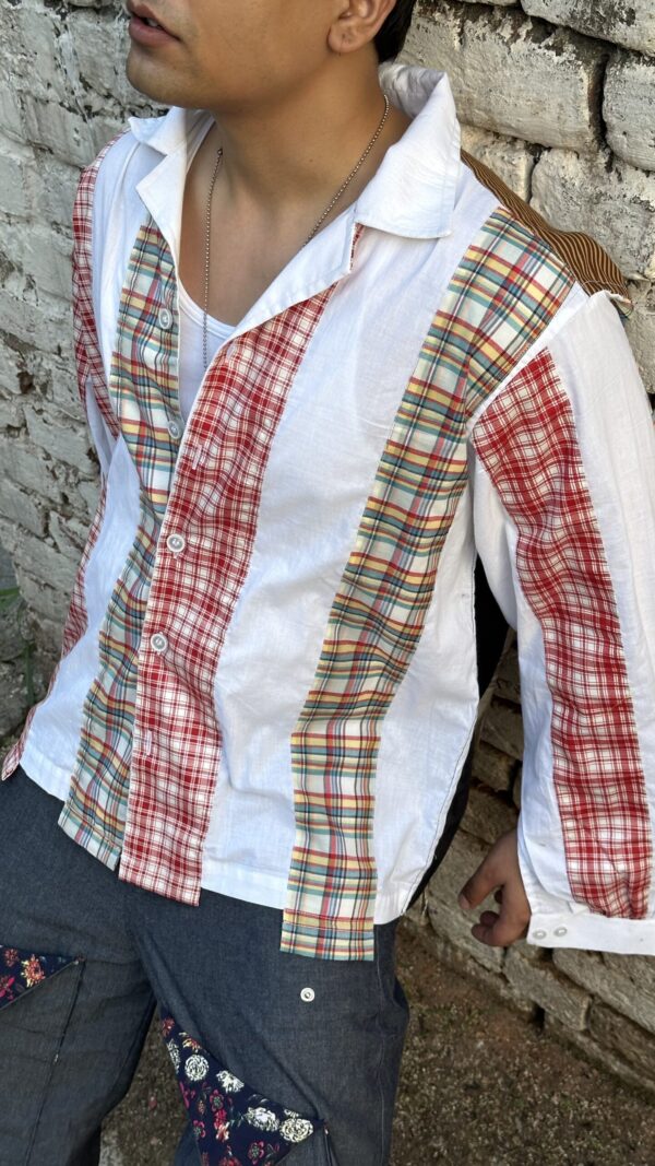 Flannel upcyled poplin shirts - Image 5