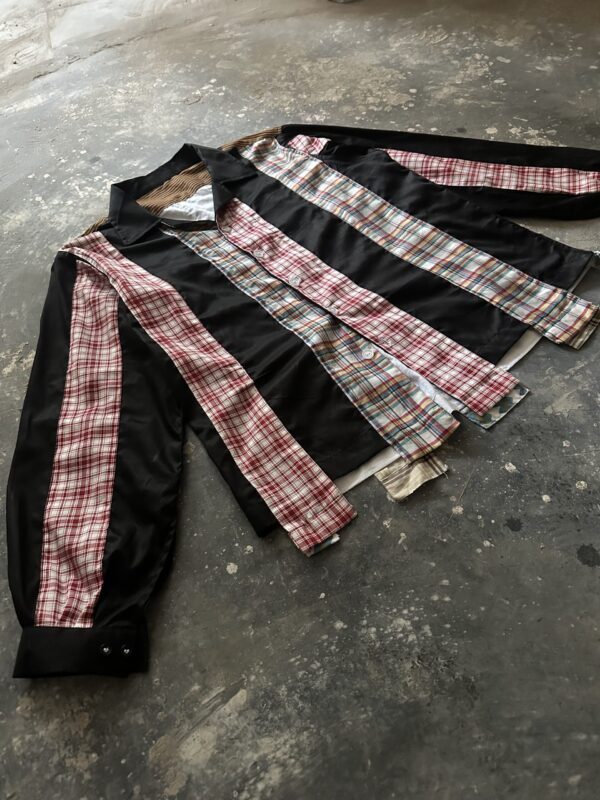 Flannel upcyled poplin shirts - Image 8