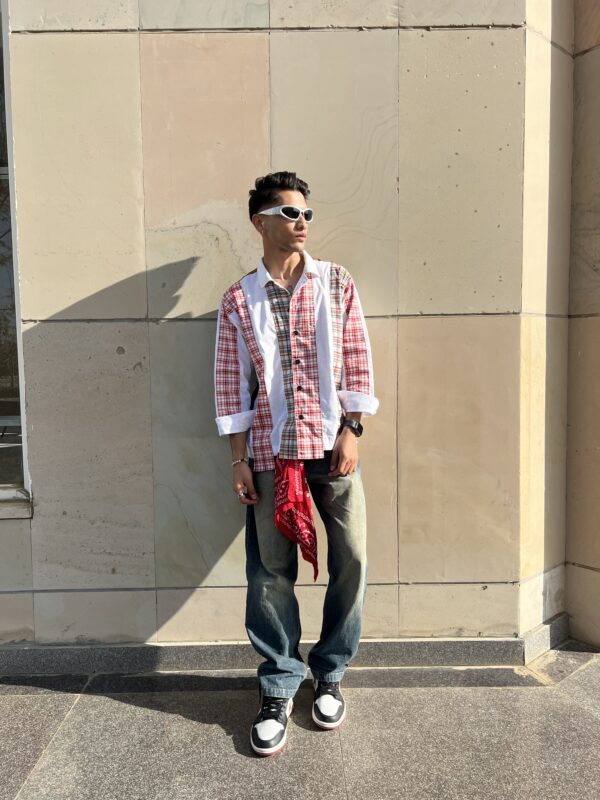 Flannel upcyled poplin shirts - Image 2
