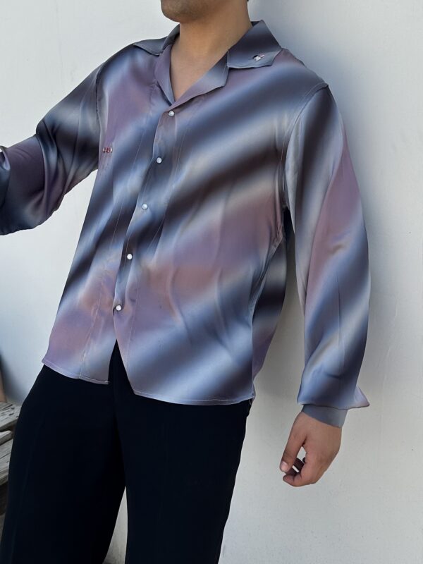satin vibrant color shirts