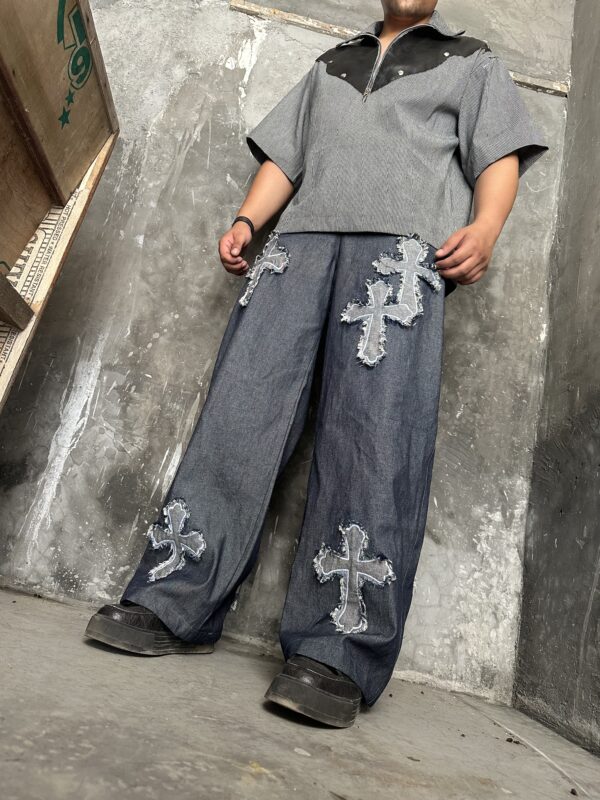 Gothic patchwork denims - Image 2
