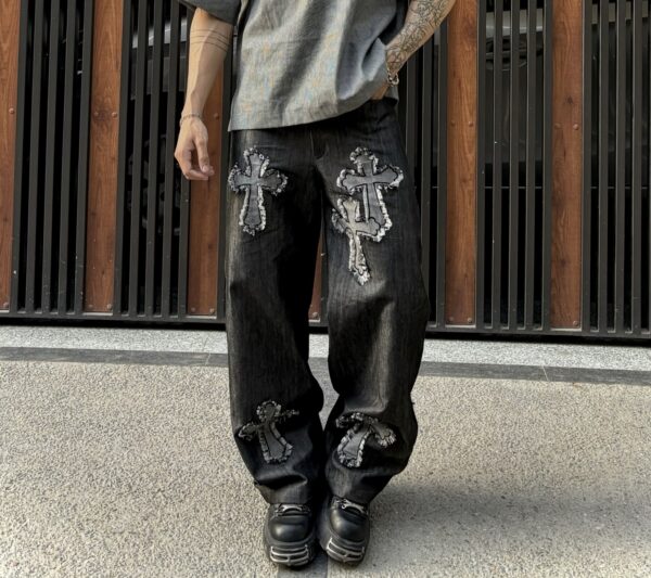 Gothic patchwork denims