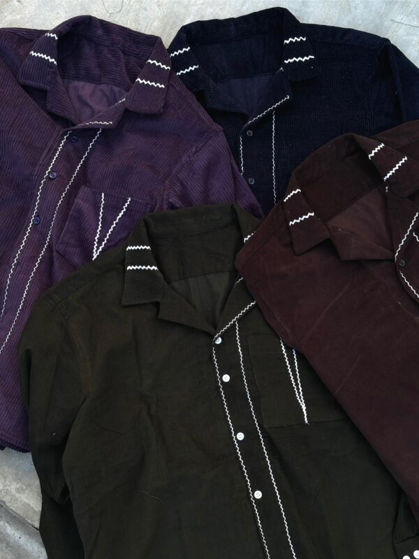 corduroy embroidered shirts