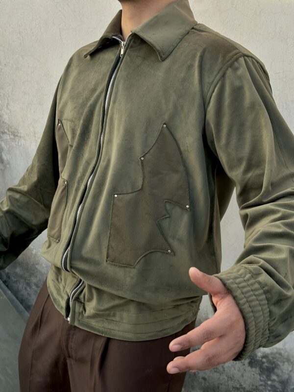 Tribal patchwork suede jacket * - Image 4