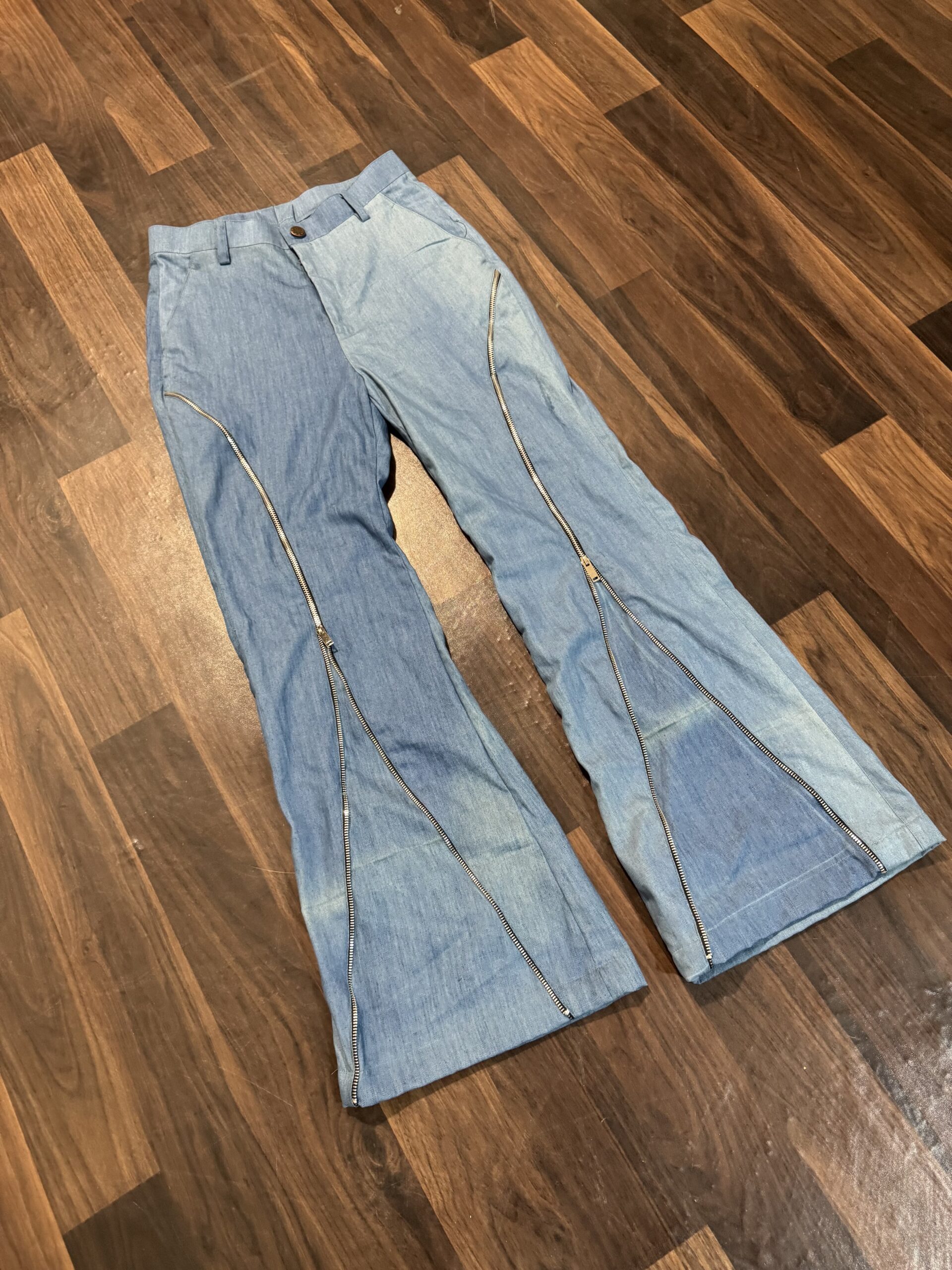 Faded zipper denims - Image 7