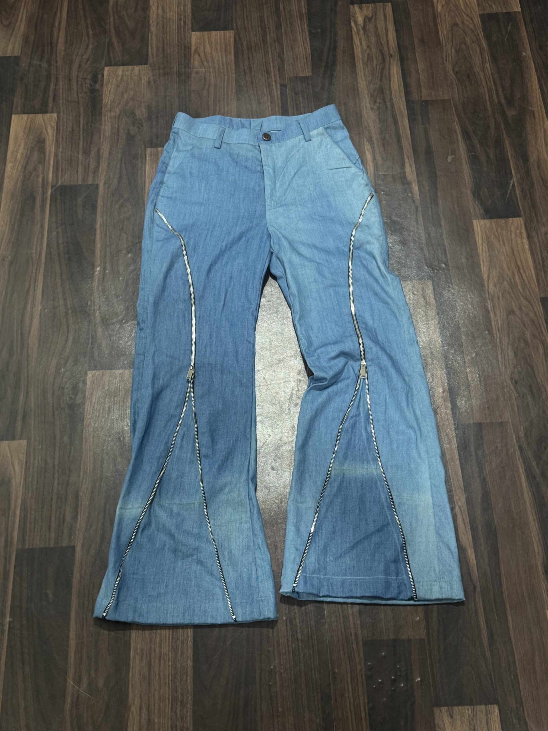 Faded zipper denims - Image 8