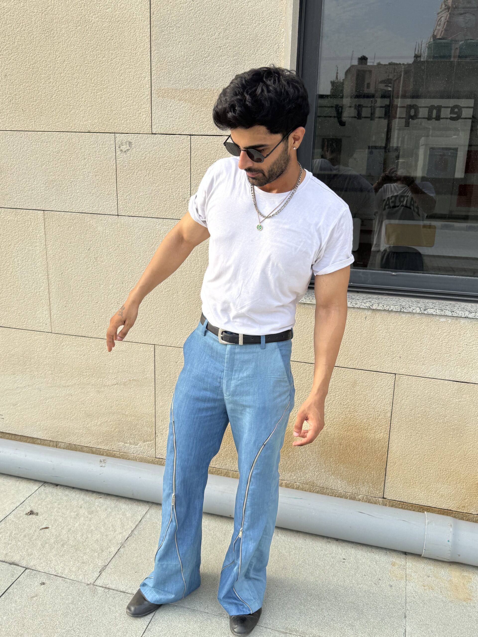 Faded zipper denims - Image 3