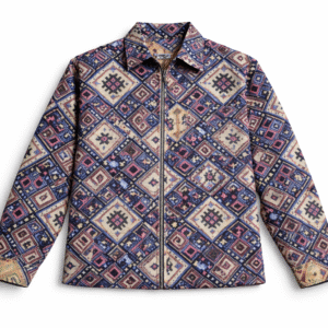 Jacquard floral jacket